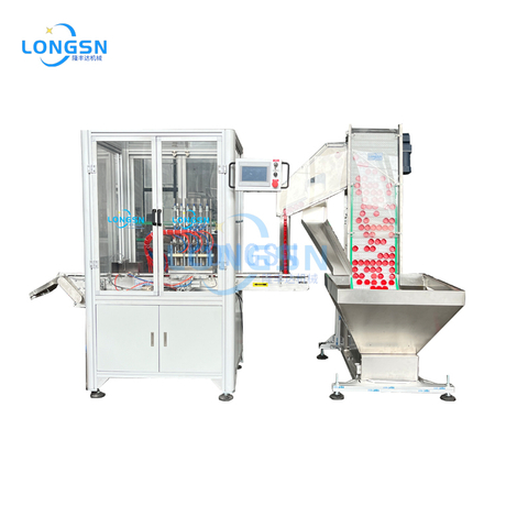 Máquina de inserción de tapa de plástico automática de alta velocidad