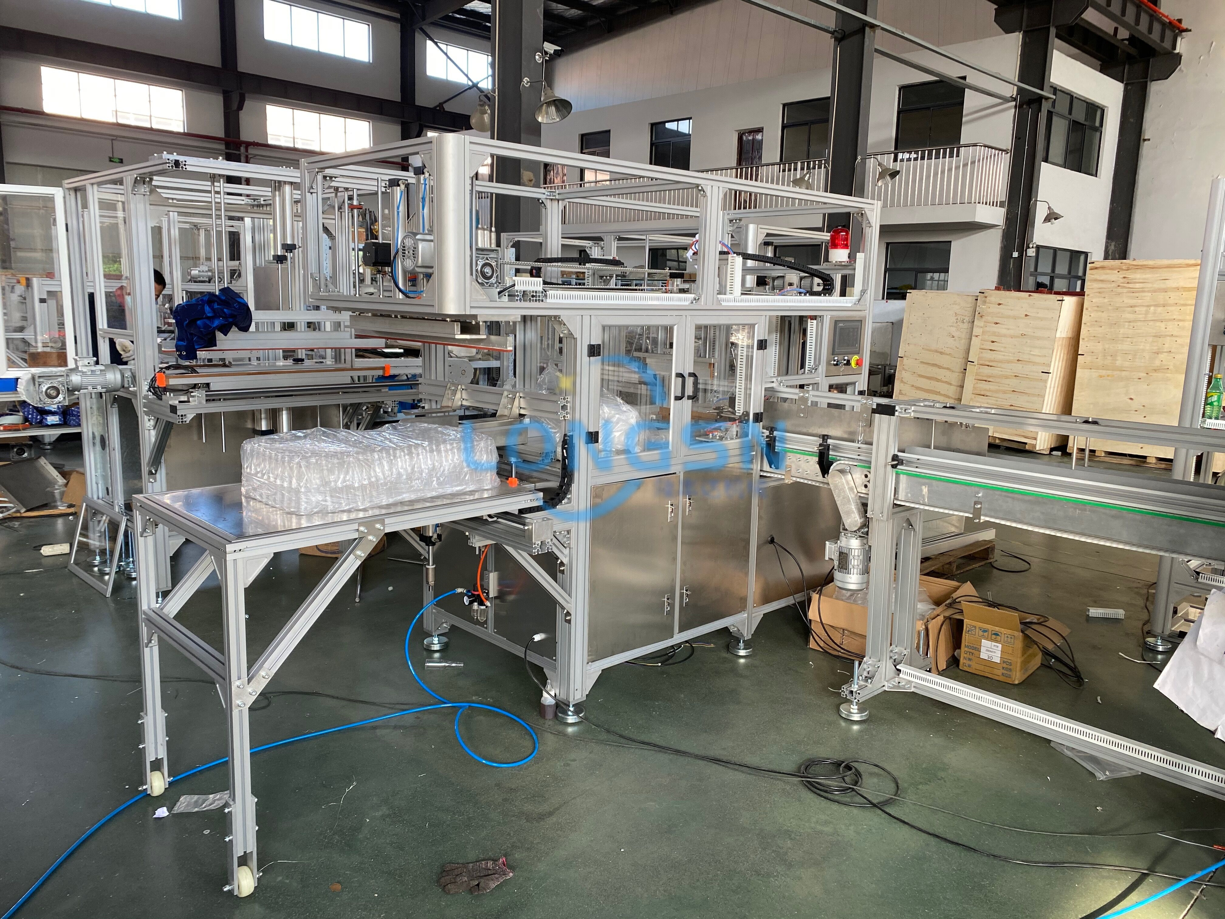 m&aacute;quina de bolsas de botella vac&iacute;a