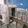 Máquina aplicadora de mango de botella de bebidas de agua de plástico automático