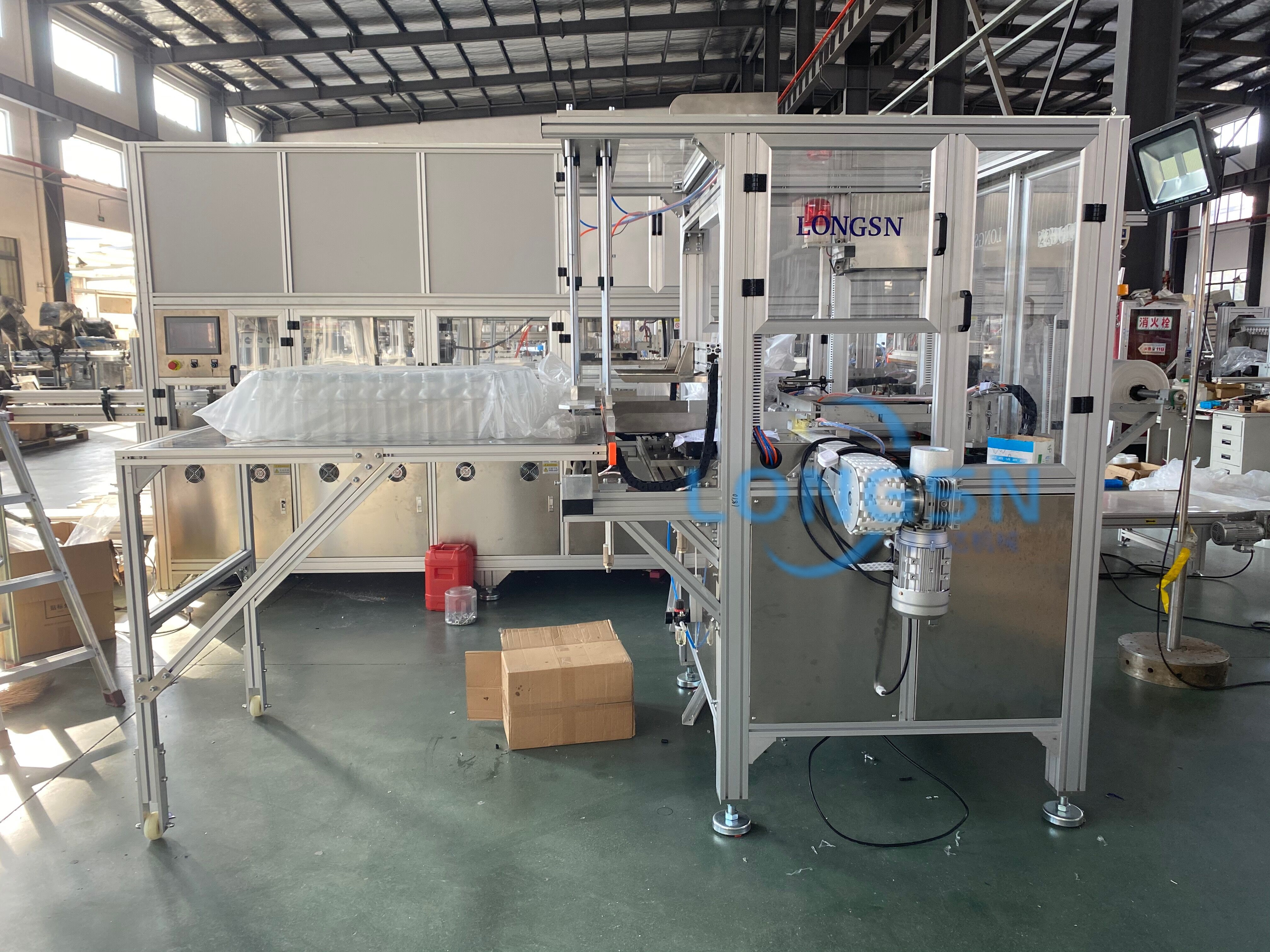 m&aacute;quina de embalaje de botella vac&iacute;a 