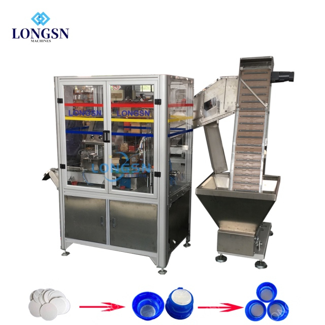 Máquina automática de inserción de revestimiento de tapas chinas de alta calidad