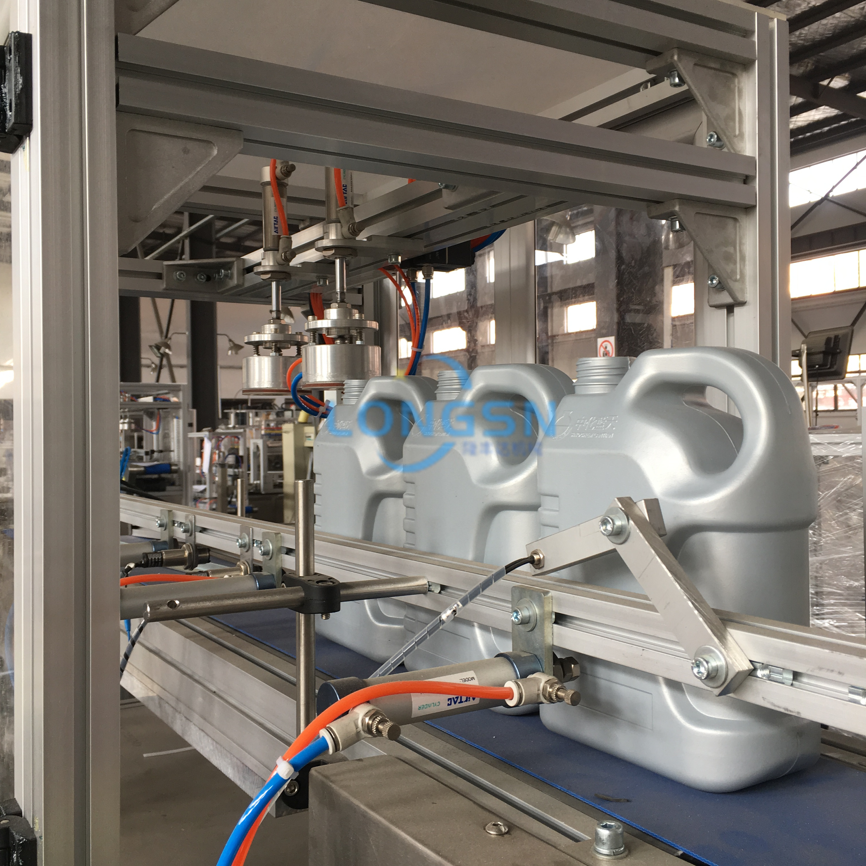 Máquina de prueba automática del detector de fugas de la botella del bidón vacío de la presión de aire