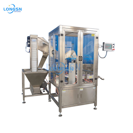 Máquina de tapa de tapa de botella de plástico automática tapa de ladicería